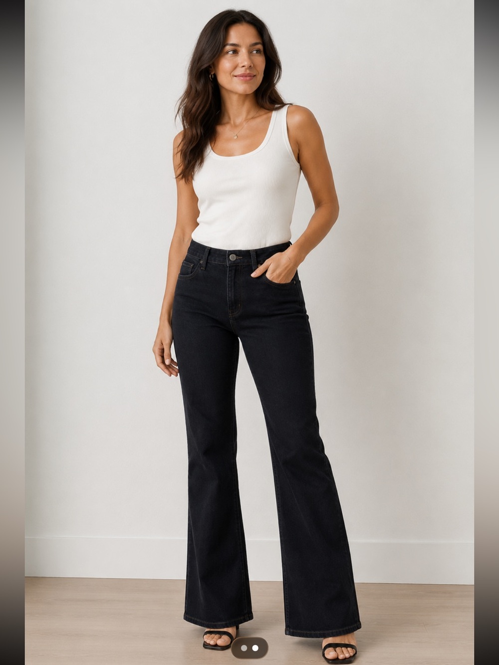 Style & Co Bootcut Jeans Dark Wash High Rise Stretch Denim - Size 14